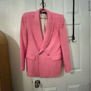 Zara Pink Twead Blazer for Women